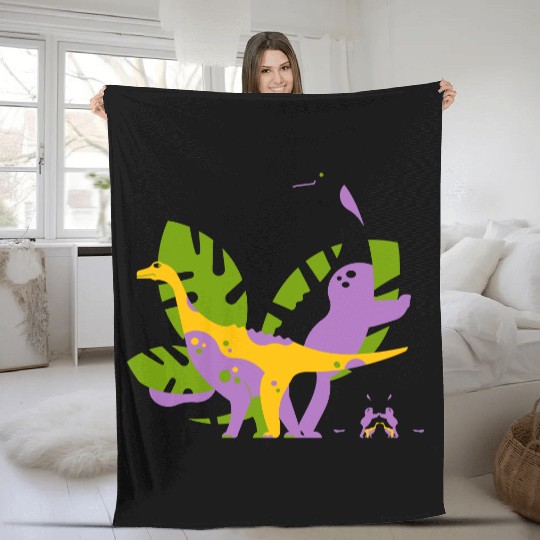 2 dino Fleece Blankets