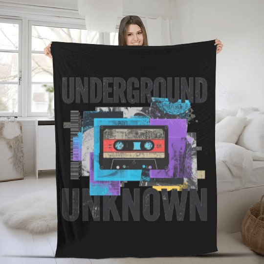 Underground Cassette Tape Urban Art Fleece Blankets