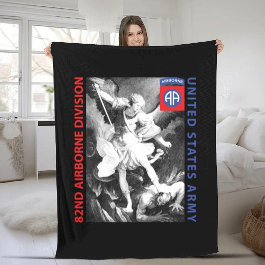 82nd Airborne - Saint Michael Fleece Blankets