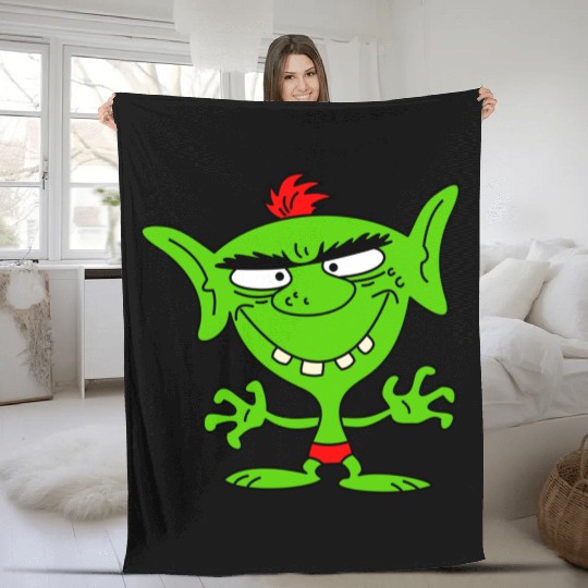 green goblin Fleece Blankets