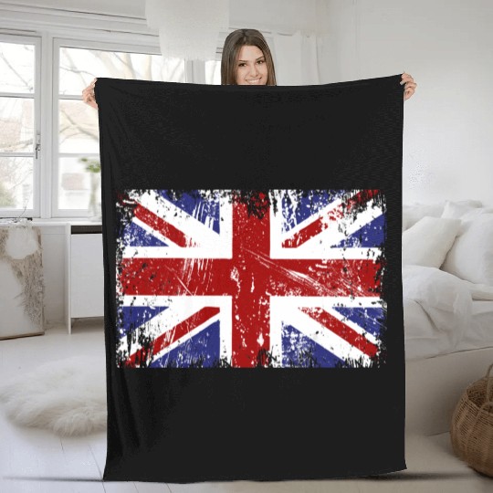 British Flag Union Jack Fleece Blankets
