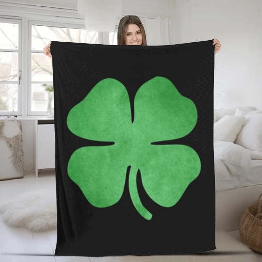 Shamrock Grungy Fleece Blankets