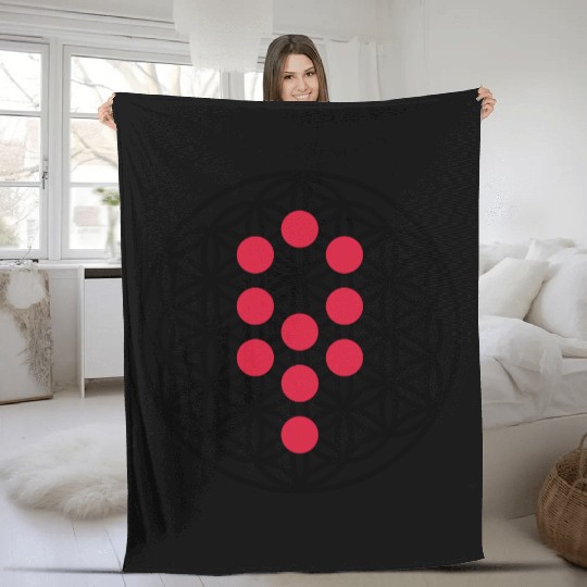 FLOWER OF LIFE - Tree Of Life Fleece Blankets