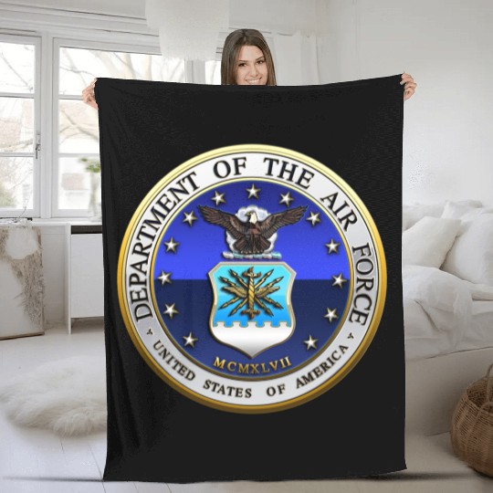 US Air Force (USAF) Seal Fleece Blankets