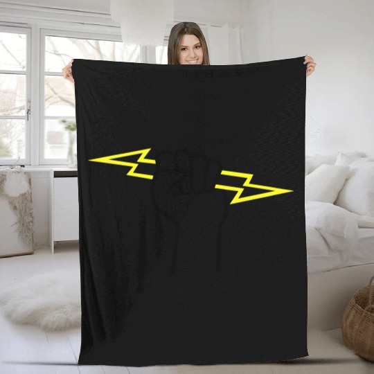 Zeus VECTOR TWO COLOR Fleece Blankets
