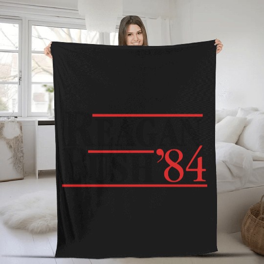 Reagan Bush '84 Fleece Blankets