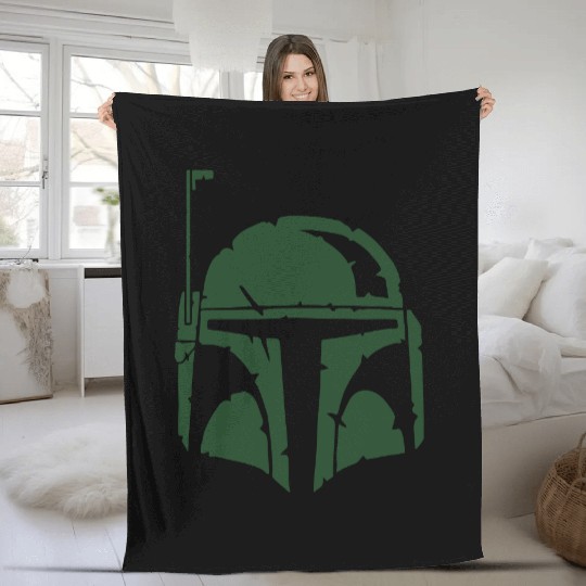 Boba Fett Helmet Worn Fleece Blankets
