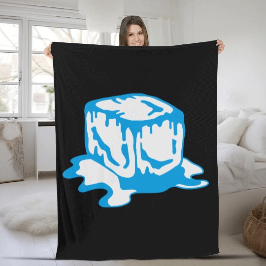 Ice Cube Fleece Blankets