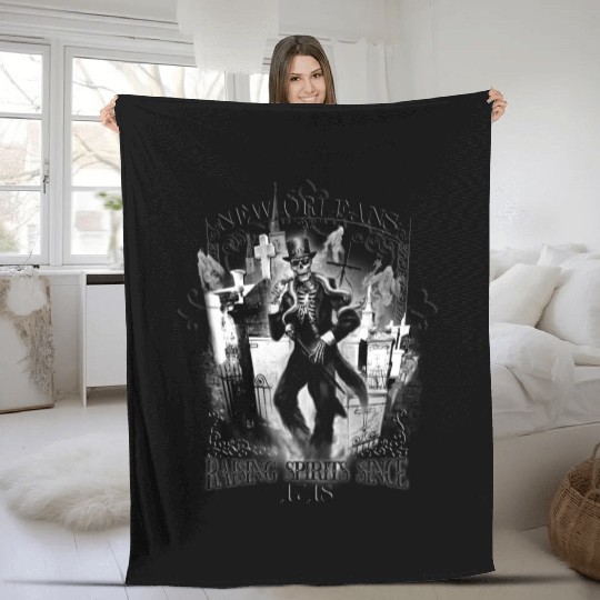 Haunted New Orleans Fleece Blankets
