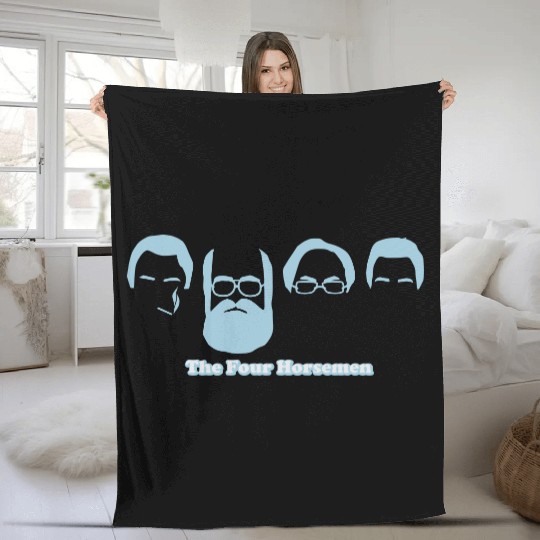 The Four Horsemen Fleece Blankets Fleece Blankets light blue