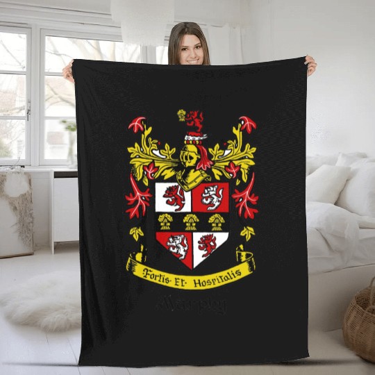 Murphy Family Crest Shield Fleece Blankets