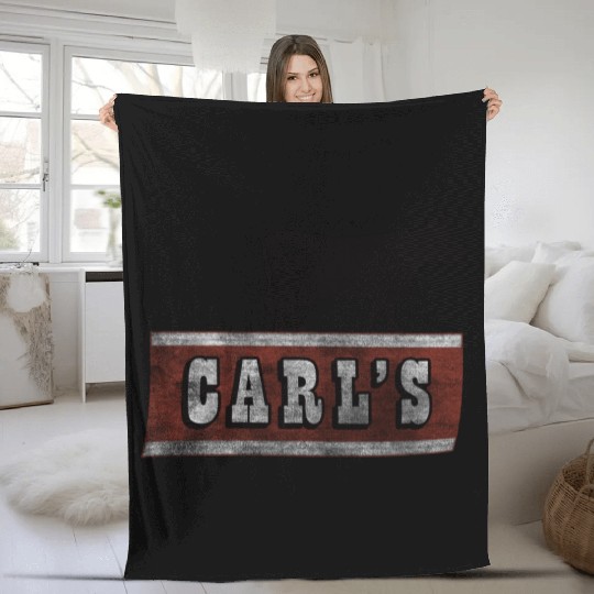 Vintage Detroit Carl's Chop House Fleece Blankets