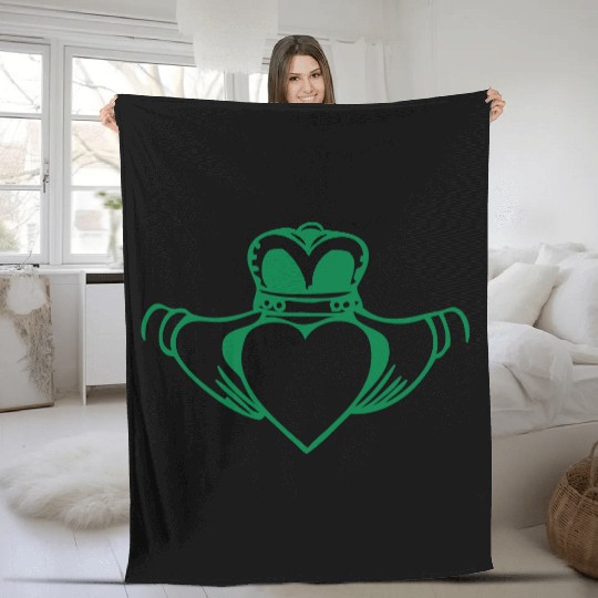 Irish Ireland Claddagh Fleece Blankets