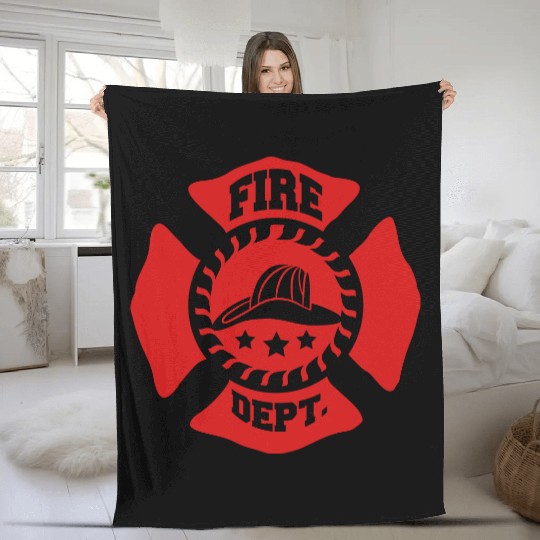 Fire Brigade logo symbol design Fleece Blankets