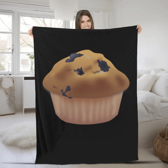 Blueberry Muffin Fleece Blankets