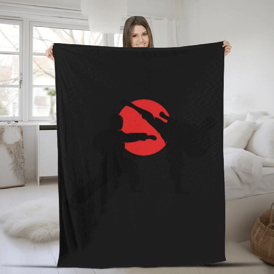 two karate fighter Fleece Blankets