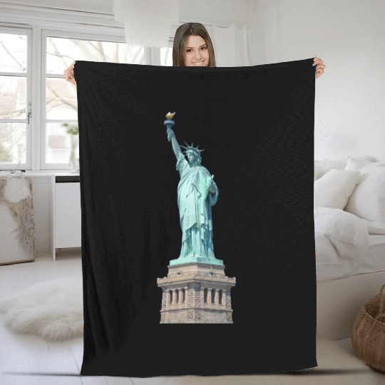 Statue Of Liberty Fleece Blankets