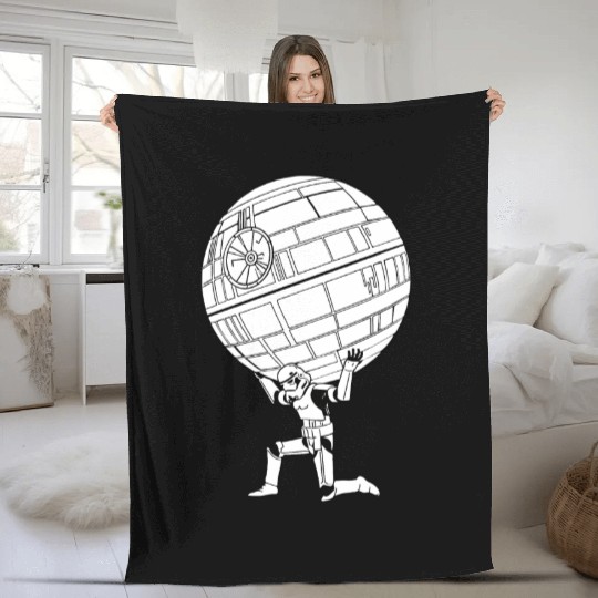 Funny Star Wars Stormtrooper art Fleece Blankets