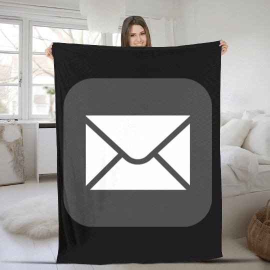 Email sharing icon Fleece Blankets