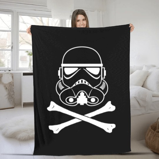 Storm Trooper Skull and Bones Fleece Blankets