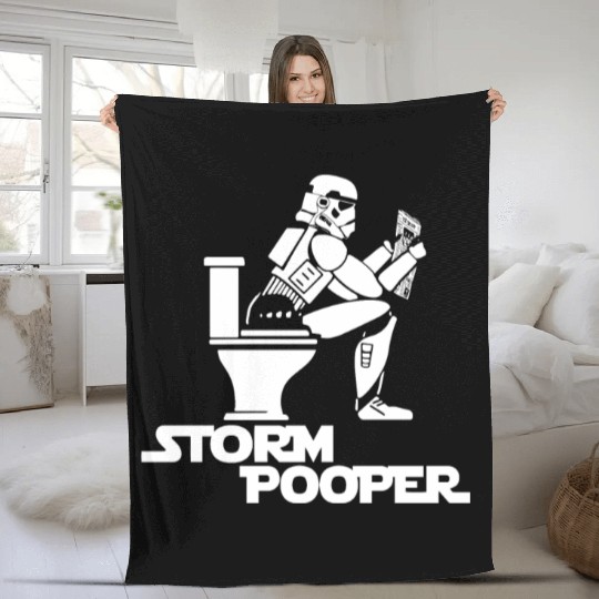 Storm Trooper Pooper Fleece Blankets