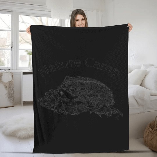 Nature Camp American Toad Fleece Blankets