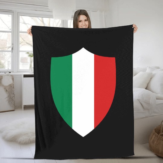 Italy Shield Fleece Blankets