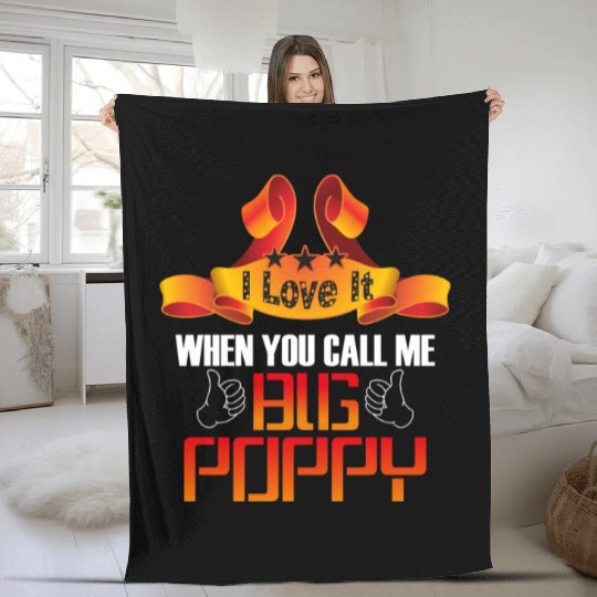 Big Poppy Fleece Blankets