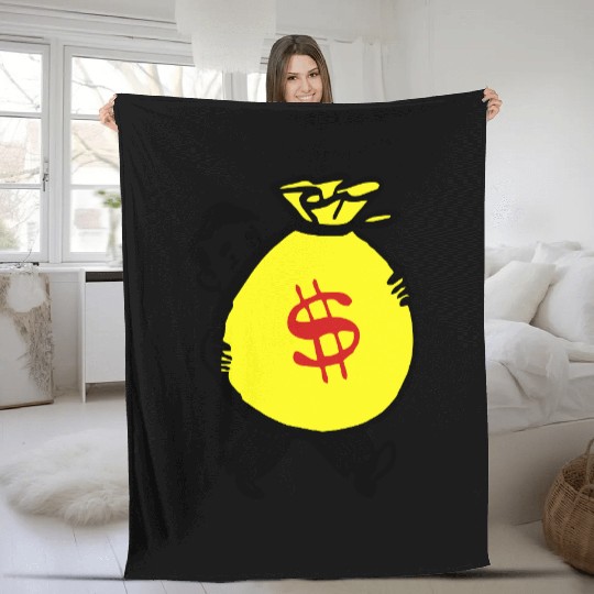 Money Bag Fleece Blankets
