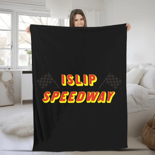 Islip Speedway Fleece Blankets