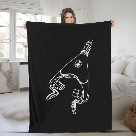 Discover Campagnolo Delta Brake Print Fleece Blankets