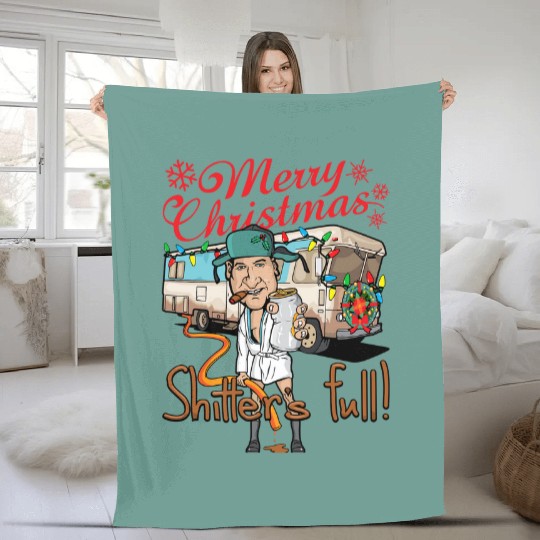 Merry Christmas Cousin Eddie Shitter'S Full Fleece Blankets