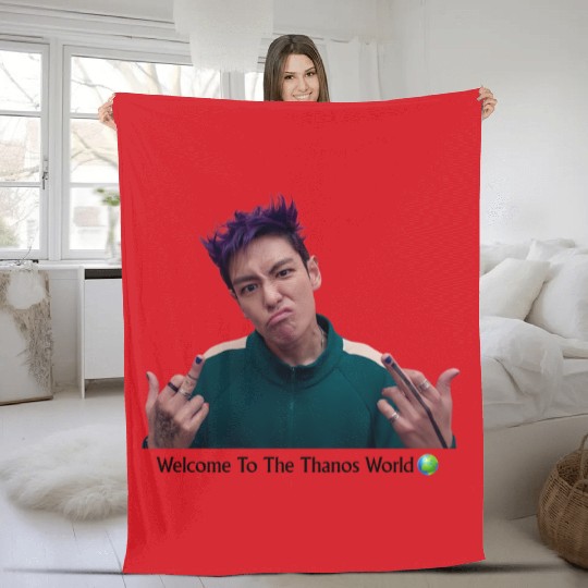 Thanos World Squid Cosplay Fleece Blankets, Player 230 Fleece Blankets