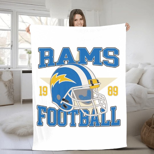 Vintage Rams Football Fleece Blankets, Womens Game Day Fleece Blankets, Cute Sports Team Outfit, Sleeveless Tailgate