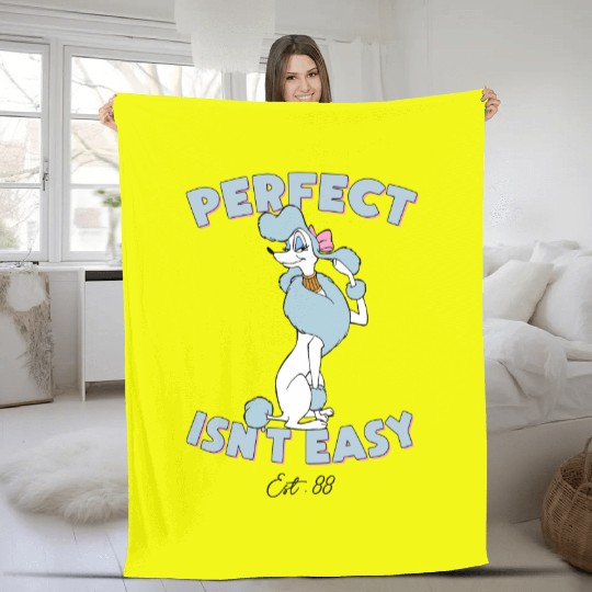 Georgette Perfect Isn't Easy Fleece Blankets, Oliver and Company Fleece Blankets