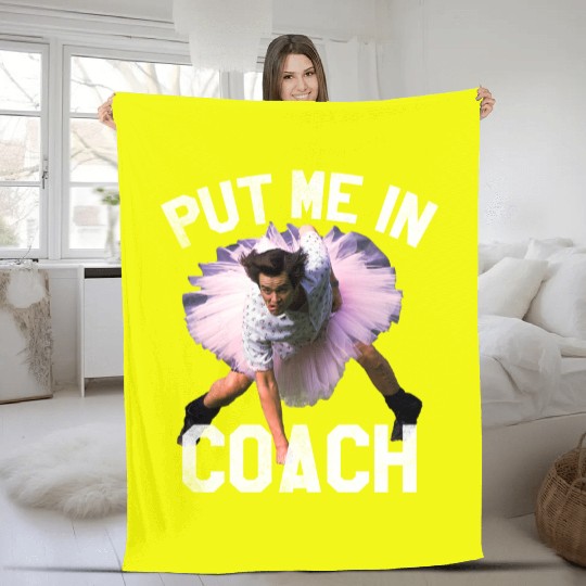 Put Me In Coach Fleece Blankets,Ace Ventura Fleece Blankets,Pet Detective Fleece Blankets,Comedy Movie Fleece Blankets,Jim Carrey Fleece Blankets,Detective Fleece Blankets,Ventura Fleece Blankets,Ace Fleece Blankets
