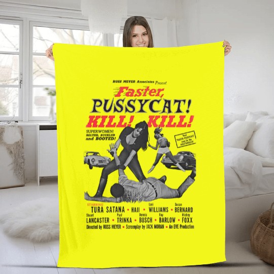 Faster Pussycat Kill Kill 1966 Cult Movie without background Fleece Blankets