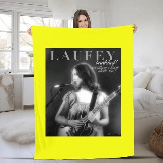 Laufey Announces A Matter of Time Tour Throughout North America Unisex Fleece Blankets tour 2025 tour Laufey Fleece Blankets