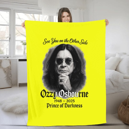 Ozzy Osbourne Tribute Fleece Blankets - Heavy Metal Rock Legend