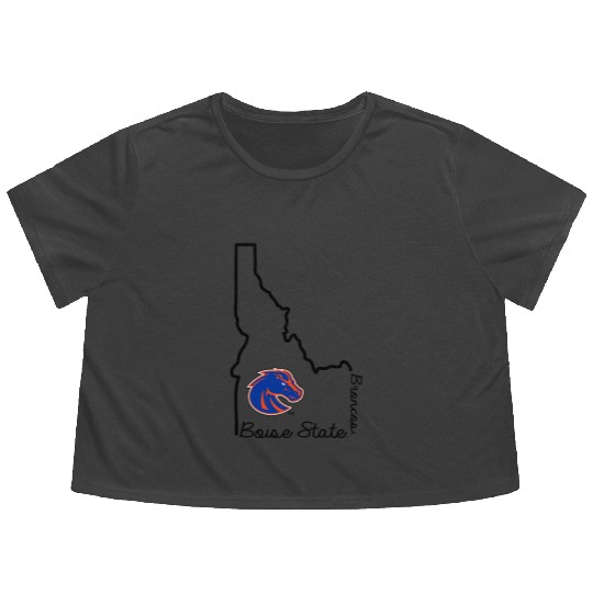 Boise State Broncos Idaho Offilly Flowy Cropped Tees