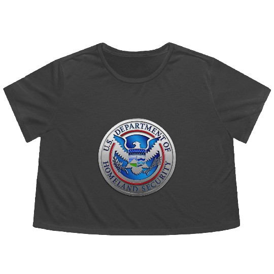 Department of Homeland Security (DHS) Flowy Cropped Tees
