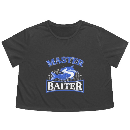 Master Baiter - Wels Catfish Hunter Flowy Cropped Tees