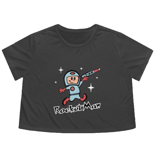 Rocket Man Flowy Cropped Tees