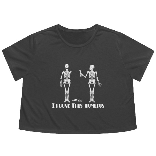 I found this humerus Flowy Cropped Tees