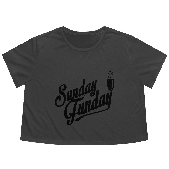 I love Sunday Funday Flowy Cropped Tees