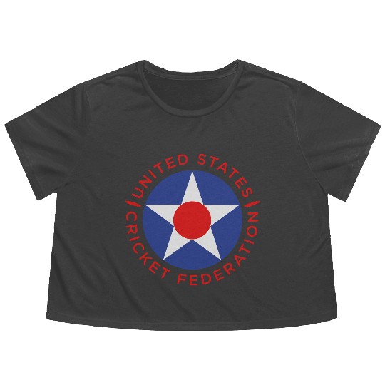 US Cricket Roundel 4 Flowy Cropped Tees