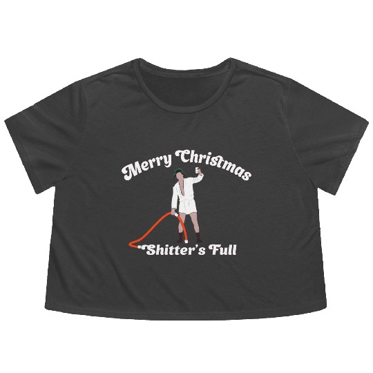 Cousin Eddie - Shitter's Full! Flowy Cropped Tees
