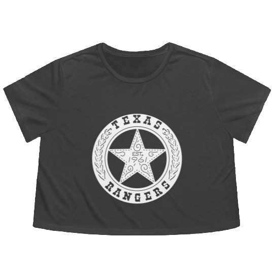Texas Rangers Vintage Flowy Cropped Tees