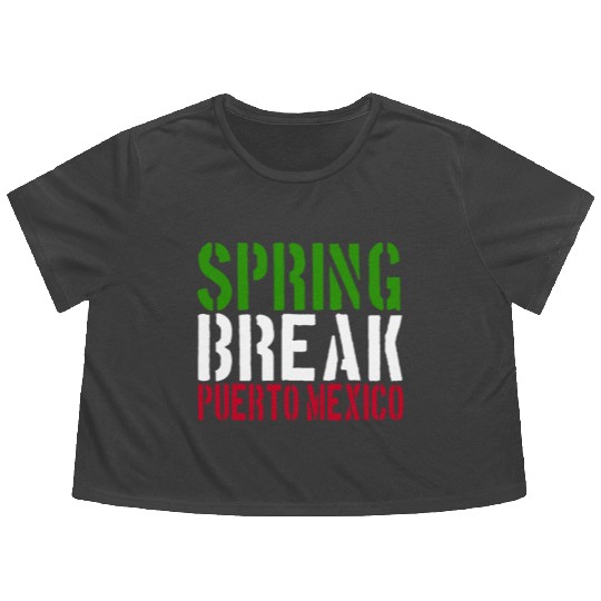 22 Jump Street - Spring Break Puerto Mexico Flowy Cropped Tees