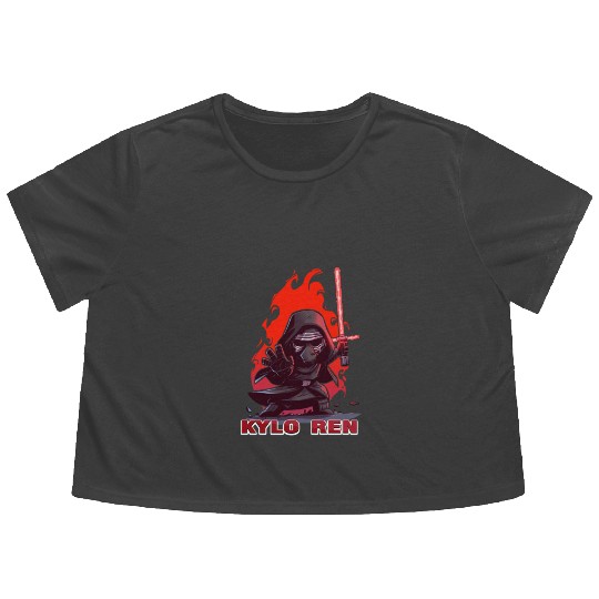 baby kylo ren Flowy Cropped Tees